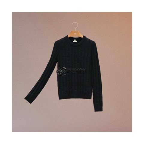 ✨Hermes Mens Crew-neck Wool Sweater Black - 에르메스 2021 남성 크루넥 울 스웨터 Her0722x Size(m - 2xl) 블랙