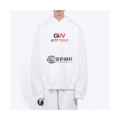 ✨[발렌시아가]Balenciaga 2020 Mm/Wm Logo Cotton Oversize Hoodie - 발렌시아가 2020 남/녀 로고 코튼 오버사이즈 후디 Bal0736x.Size(xs - l).화이트