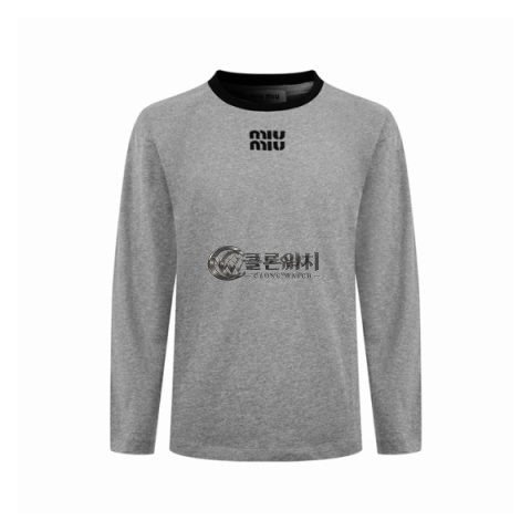 ✨미우미우 여성 라운드 긴팔티