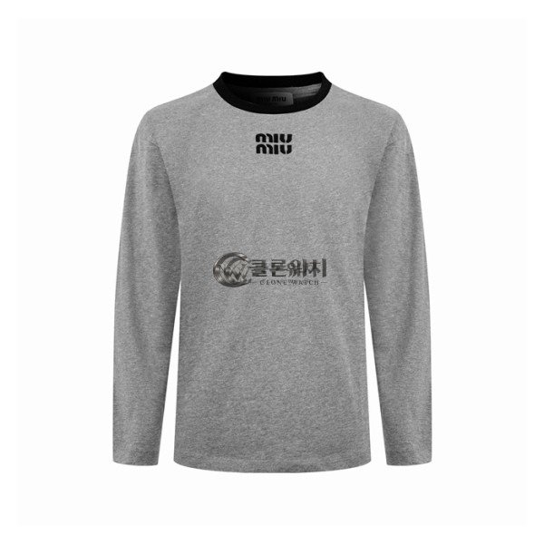 ✨미우미우 여성 라운드 긴팔티