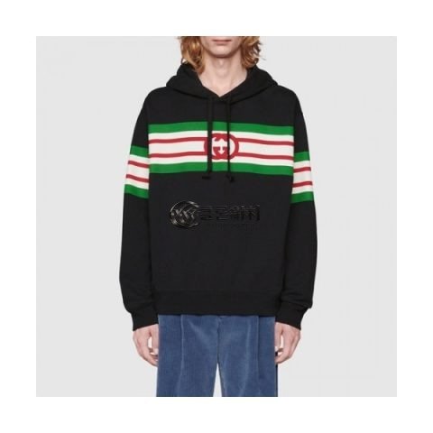 ✨[구찌]Gucci 2020 Mm/Wm Logo Casual Oversize Cotton Hooded - 구찌 2020 남/녀 로고 캐쥬얼 오버사이즈 코튼 후드티 Guc03261x.Size(xs - xl).블랙