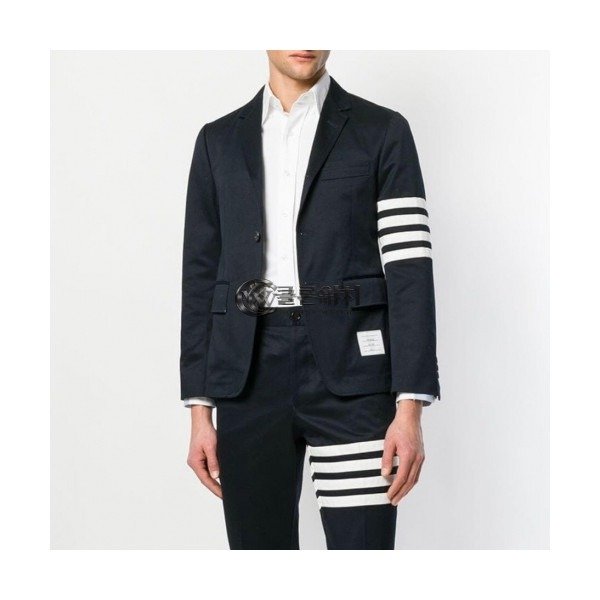 ✨Thom Browne 2023 Mens Casual Cotton Suit Jackets - 톰브라운 2023 남성 캐쥬얼 코튼 슈트 자켓 Thom0518x.Size(s - 2xl).네이비