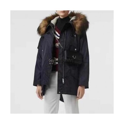 ✨[버버리]Burberry 2020 Womens Casual Goose Down Parka - 버버리 2020 여성 캐쥬얼 구스 다운 파카 Bur01875x.Size(s - l).블랙