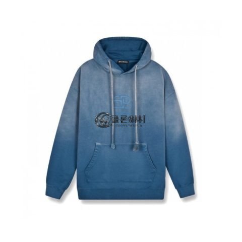 ✨[발렌시아가]Balenciaga 2020 Mm/Wm Logo Cotton Hoodie - 발렌시아가 2020 남/녀 로고 코튼 후디 Bal0846x.Size(xs - l).블루