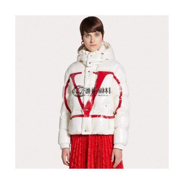 ✨[매장판]]Valentino x Moncler 2019 Mm/Wm Big Logo Down Padding - 발렌티노 x 몽클레어 2019 여자 빅로고 다운 패딩 Val0270x.Size(m - 3xl).화이트