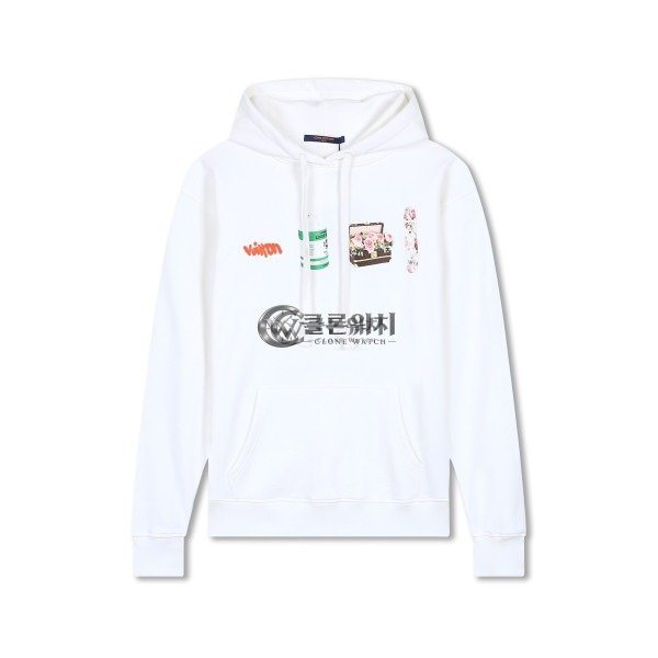 ✨루이비통 남자 베이직 화이트 후드티