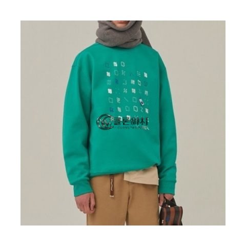 ✨ADER Womens Minimal Cotton Tshirts Green - ADER 2021 여성 미니멀 코튼 긴팔티 Ade0029x Size(s - l) 그린