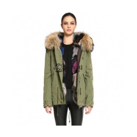 ✨[최상급]Mr&mrs 2019 Italy Womens Luxury Mink Parka - 미스터앤미세스퍼 2019 이태리 여성 럭셔리 밍크 파카 Mrs003x.Size(xs - l).그린