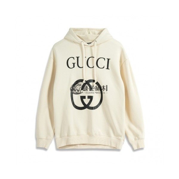 ✨[구찌]Gucci 2020 Mm/Wm Logo Casual Oversize Cotton Hooded - 구찌 2020 남/녀 로고 캐쥬얼 오버사이즈 코튼 후드티 Guc03232x.Size(xs - l).아이보리