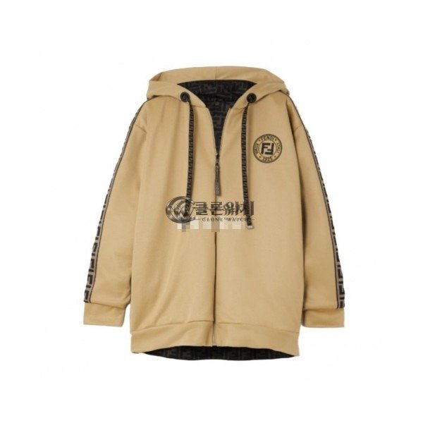 ✨Fendi Womens Logo Casual Cotton Hoodie - 펜디 2021 여성 로고 캐쥬얼 코튼 양면 후디 Fen0919x.Size(s - l).브라운