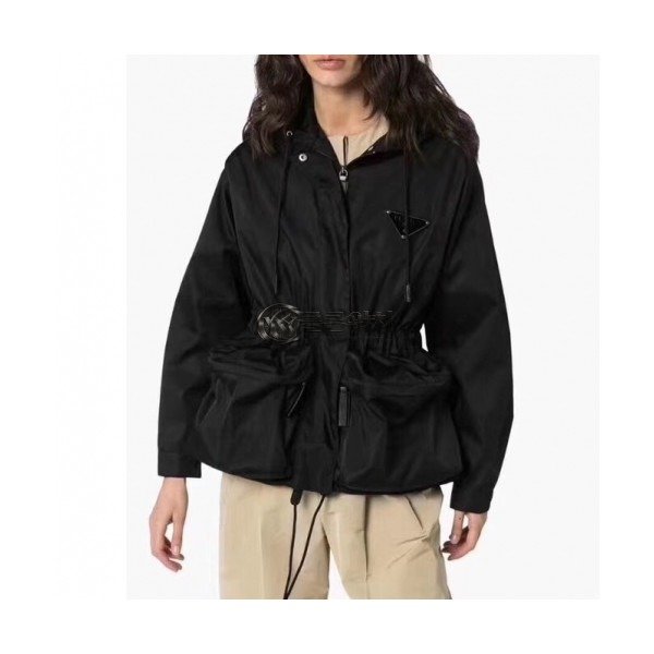 ✨Prada 2020 Womens Logo Casual Jackets - 프라다 2020 여성 로고 캐쥬얼 자켓 Pra01072x.Size(s - l).블랙