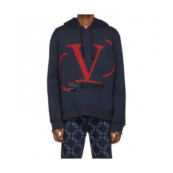 ✨[발렌티노]Valentino 2020 Mens Logo Casual Cotton Hoodie - 발렌티노 2020 남성 로고 캐쥬얼 코튼 후디 Val0316x.Size(m - 2xl).네이비
