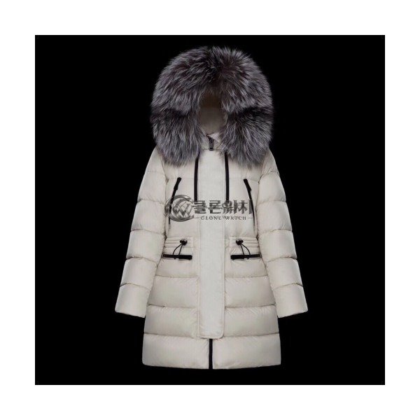 ✨Moncler 2019 Womens Patch Logo Modern Long Down Padding - 몽클레어 2019 여성 패치 로고 모던 롱다운 패딩 Moc0849x.Size(2xs - xl).화이트
