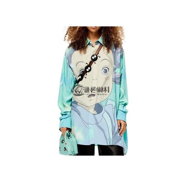 ✨로에베 여성 블루 셔츠