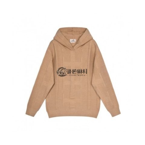 ✨Hermes Mens Logo Casual Cotton Hoodie Camel - 에르메스 2021 남성 로고 캐쥬얼 코튼 후드티 Her0685x Size(m - 2xl) 카멜
