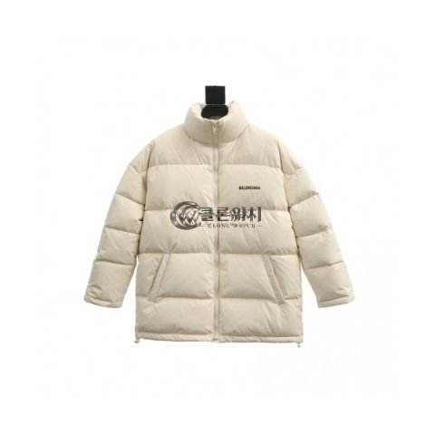 ✨Balenciaga Mm/Wm Logo Duck Down Padding Ivory - 발렌시아가 2021 남/녀 로고 덕다운 패딩 Bal01244x Size(s - l) 아이보리
