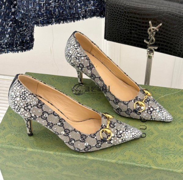 ✨Gucci Womens Leather High Heel - 구찌 여성용 레더 하이힐,Size(225-250),GUCS1304