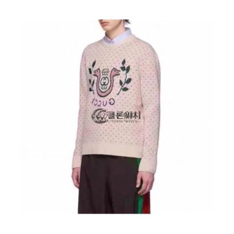 ✨[매장판]Gucci 2019 Mm/Wm Casual Wool Crest -neck Sweater - 구찌 2019 남자 캐쥬얼 크레스트넥 울 스웨터 Guc01712x.Size(s - l).베이지
