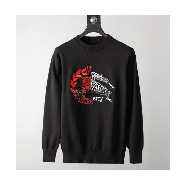✨Burberry 2019 Mens Retro Logo Crew - neck Sweater - 버버리 2019 남성 레트로 로고 크루넥 스웨터 Bur0955x.Size(m - 3xl).2컬러(블랙/화이트)