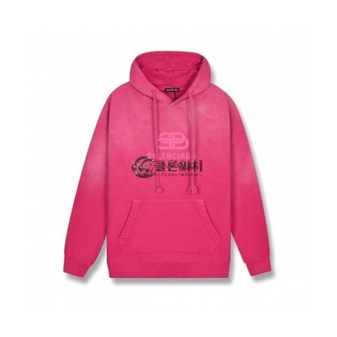 ✨[발렌시아가]Balenciaga 2020 Mm/Wm Logo Cotton Hoodie - 발렌시아가 2020 남/녀 로고 코튼 후디 Bal0845x.Size(xs - l).핑크