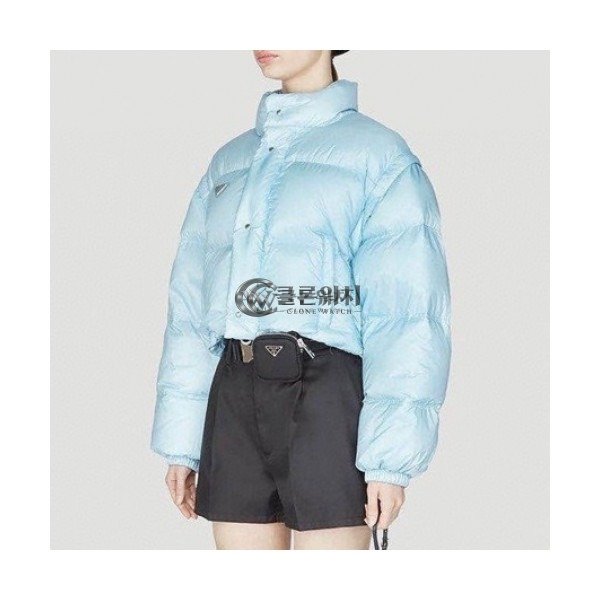 ✨[프라다]Prada 2020 Womens Logo Casual Down Jackets - 프라다 2020 여성 로고 캐쥬얼 다운 자켓 Pra01158x.Size(s - l).블루
