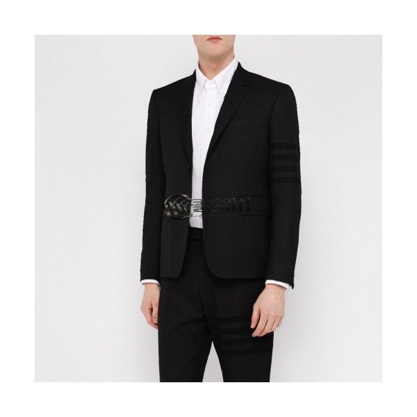 ✨Thom Browne 2019 Mens Business Cotton Suit Jacket&Pants - 톰브라운 2019 남성 비지니스 코튼 슈트 셋트 Thom0451x.Size(1 - 5).블랙