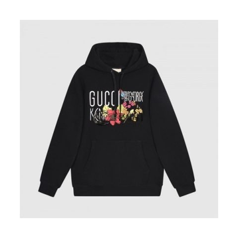 ✨[구찌]Gucci 2020 Mm/Wm Logo Casual Oversize Cotton Hooded - 구찌 2020 남/녀 로고 캐쥬얼 오버사이즈 코튼 후드티 Guc03324x.Size(s - l).블랙