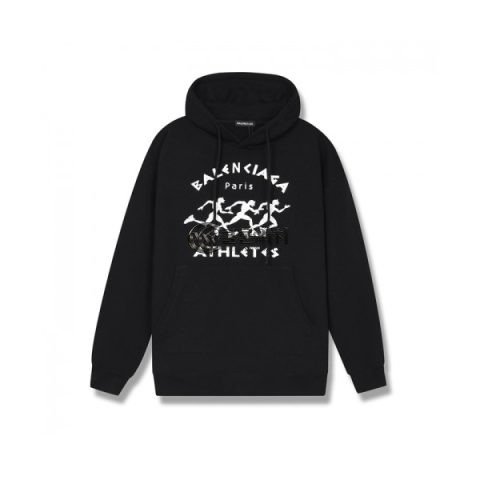 ✨[발렌시아가]Balenciaga 2020 Mm/Wm Logo Cotton Oversize Hoodie - 발렌시아가 2020 남/녀 로고 코튼 오버사이즈 후디 Bal0800x.Size(s - 2xl).블랙