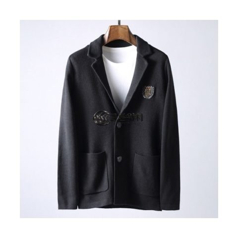 ✨Gucci 2019 Mens Logo Casual Knit Suit Jacket - 구찌 2019 남성 로고 캐쥬얼 니트 슈트 자켓 Guc01643x.Size(m - 3xl).블랙