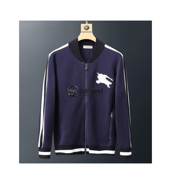 ✨Burberry 2019 Mens Retro Logo Zip-up Sweater - 버버리 2019 남성 레트로 로고 집업 스웨터 Bur0981x.Size(m - 3xl).네이비