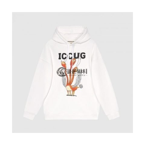 ✨Gucci Mm/wm Logo Casual Oversize Cotton Hoodie White - 구찌 2021 남/녀 로고 캐쥬얼 오버사이즈 코튼 후드티 Guc03890x Size(s - l) 화이트