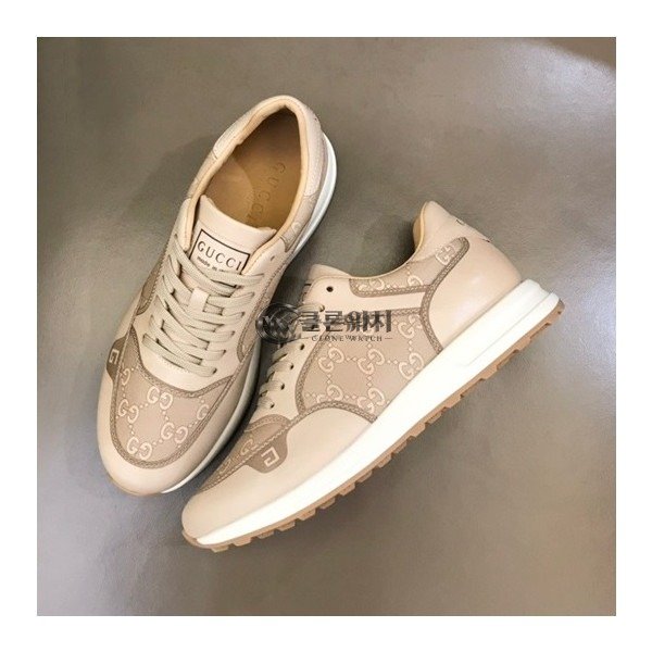 ✨구찌 남성 클래식 베이지 스니커즈- Mens Beige Sneakers