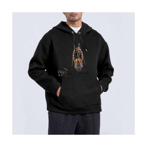 ✨Hermes 2020 Mens Logo Casual Cotton Hoodie - 에르메스 2020 남성 로고 캐쥬얼 코튼 후드티 Her0554x.Size(m - 3xl).블랙