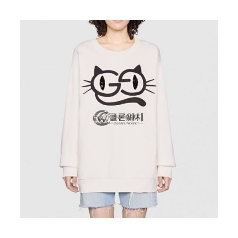 ✨Gucci Mm/Wm Logo Crew-neck Cotton Tshirts Ivory - 구찌 2021 남/녀 로고 코튼 크루넥 코튼 긴팔티 Guc04011x Size(xs - l) 아이보리