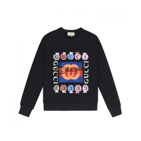 ✨Gucci Mm/Wm Logo Crew-neck Cotton Tshirts Black - 구찌 2021 남/녀 로고 코튼 크루넥 코튼 긴팔티 Guc03970x Size(s - l) 블랙