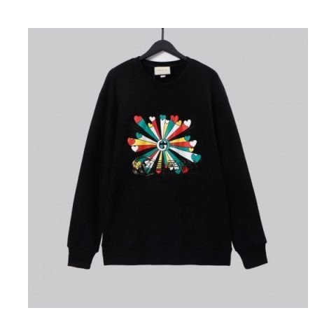 ✨Gucci Mm/Wm Logo Crew-neck Cotton Tshirts Black - 구찌 2021 남/녀 로고 코튼 크루넥 코튼 긴팔티 Guc04016x Size(xs - l) 블랙