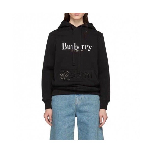 ✨[버버리]Burberry 2020 Mm/Wm Logo Casual Cotton Hoodie - 버버리 2020 남자 로고 캐쥬얼 코튼 후디 Bur02249x.Size(s - xl).블랙