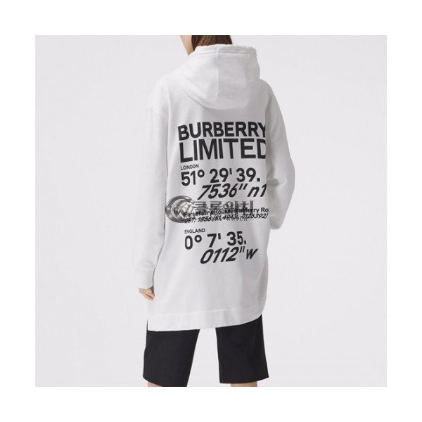 ✨[버버리]Burberry 2020 Womens Logo Casual Cotton Hoodie - 버버리 2020 여성 로고 캐쥬얼 코튼 후드티 Bur03525x.Size(s - l).화이트