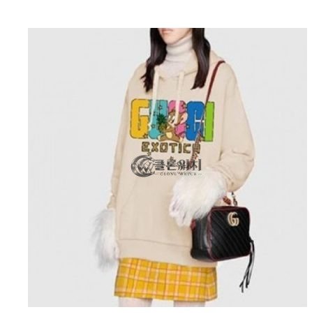 ✨[구찌]Gucci 2020 Mm/wm Logo Casual Oversize Cotton Hooded - 구찌 2020 남/녀 로고 캐쥬얼 오버사이즈 코튼 후드티 Guc01668x.Size(s - l).아이보리