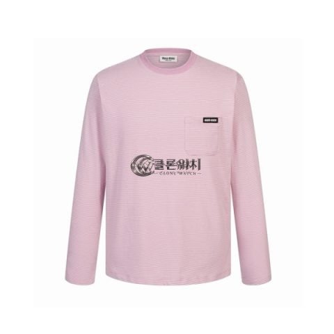 ✨미우미우 여성 라운드 긴팔티