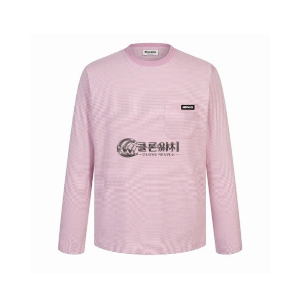 ✨미우미우 여성 라운드 긴팔티