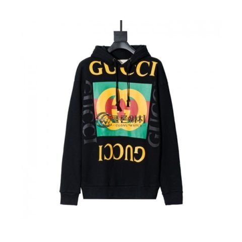 ✨[구찌]Gucci 2020 Mm/Wm Logo Casual Cotton Hoodie - 구찌 2020 남/녀 로고 캐쥬얼 코튼 후드티 Guc03295x.Size(xs - l).블랙