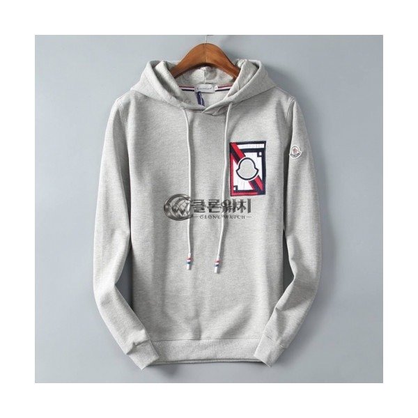 ✨[몽클레어]Moncler 2020 Mens Logo Casual Cotton HoodT - 몽클레어 2020 남성 로고 캐쥬얼 코튼 후디 Moc01367x.Size(m - 3xl).그레이