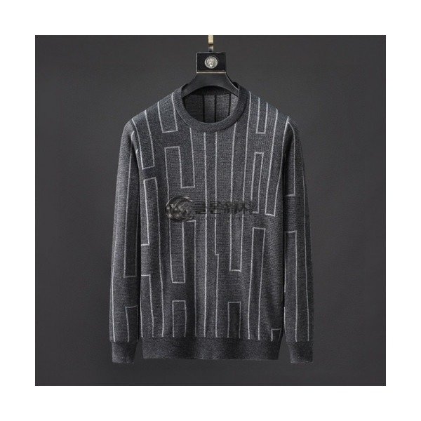 ✨[에르메스]Hermes 2020 Mens Crew-neck Wool Sweater - 에르메스 2020 남성 크루넥 울 스웨터 Her0567x.Size(m - 3xl).그레이