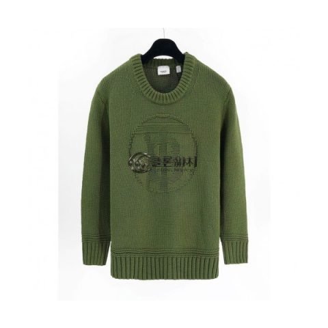 ✨Hermes Mens Crew-neck Wool Sweater Green - 에르메스 2021 남성 크루넥 울 스웨터 Her0685x Size(s - l) 그린