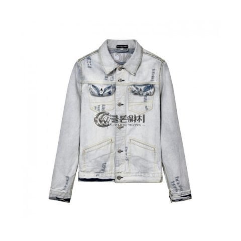 ✨[발렌시아가]Balenciaga 2020 Mm/Wm Logo Casual Oversize Denim Jackets - 발렌시아가 2020 남/녀 로고 캐쥬얼 오버사이즈 데님 재킷 Bal0782x.Size(s - xl).그레이