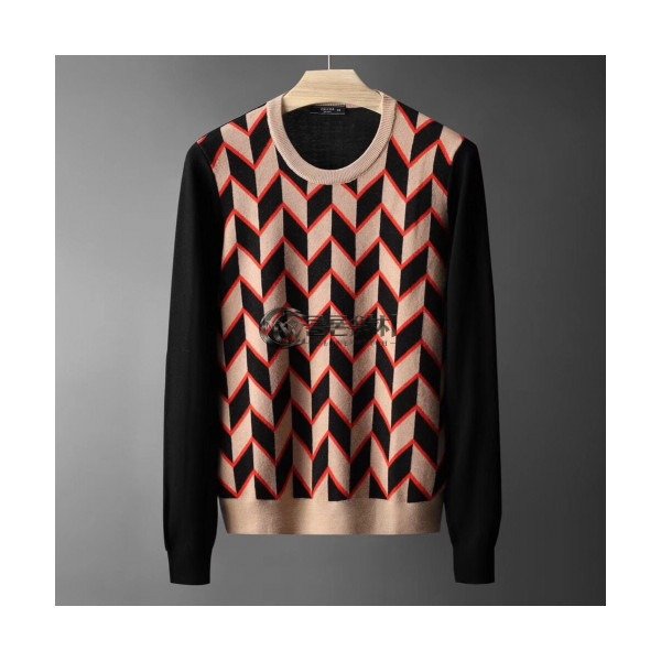 ✨[매장판]Prada 2019 Mens Crew-neck Wool Sweater - 프라다 2019 남성 크루넥 울 스웨터 Pra0700x.Size(m - 2xl),블랙