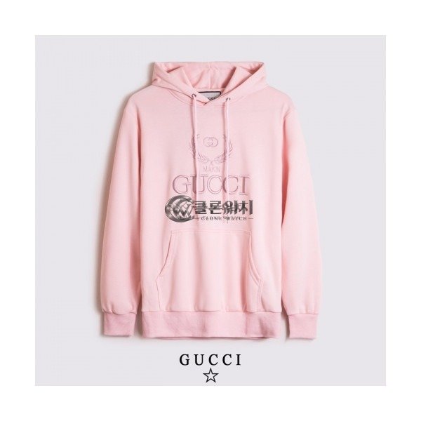 ✨[구찌]Gucci 2020 Mm/Wm Logo Casual Oversize Cotton Hooded - 구찌 2020 남/녀 로고 캐쥬얼 오버사이즈 코튼 후드티 Guc03192x.Size(s - 2xl).핑크