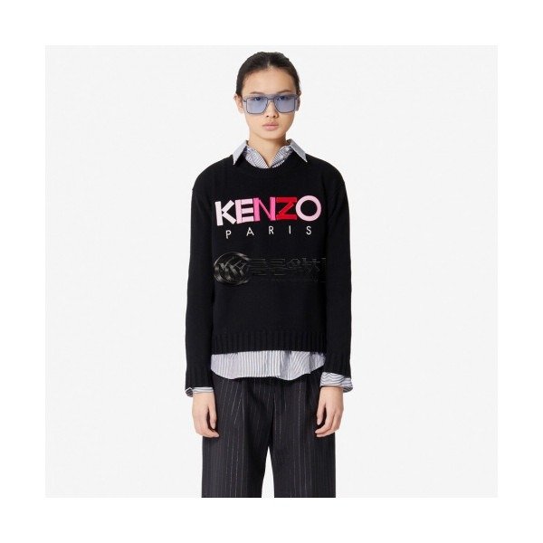 ✨Kenzo Womens Black Sweater - 겐조 여성 울 스웨터 Ken47x