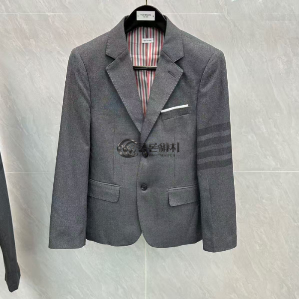 ✨Thom Browne 2025 Mens Casual Cotton Suit Jackets - 톰브라운 2025 남성 캐쥬얼 코튼 슈트 자켓 Thom01098x.Size(m - 3xl).그레이